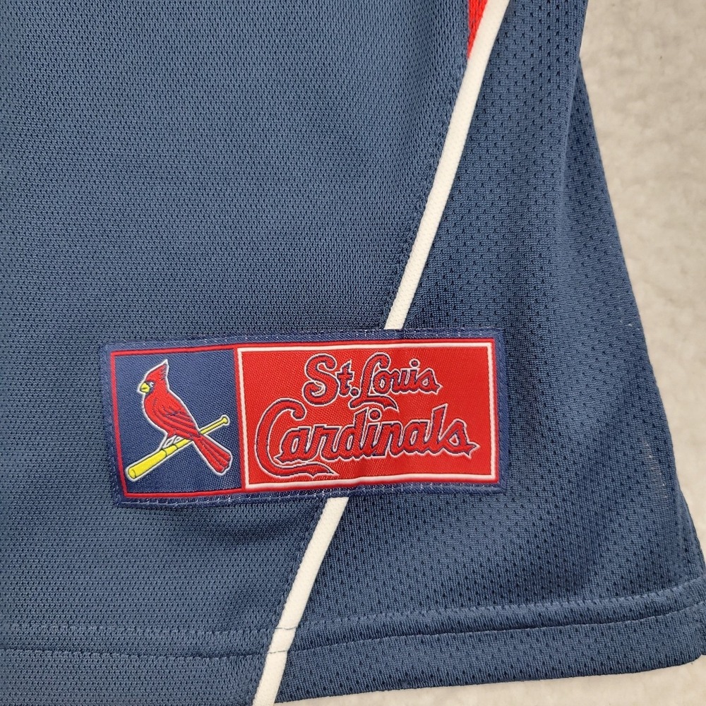 St. Louis Cardinals Shirt Mens XL Blue Red MLB Baseball Jersey Lee Sport Fan Tee - Picture 8 of 11